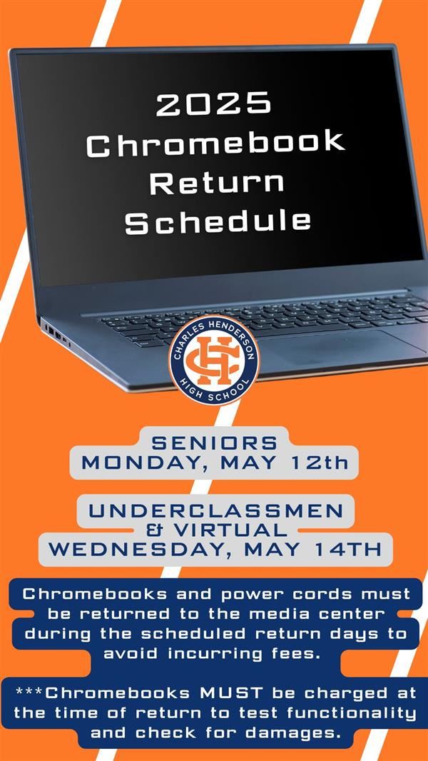 EOY Chromebook Return Schedule